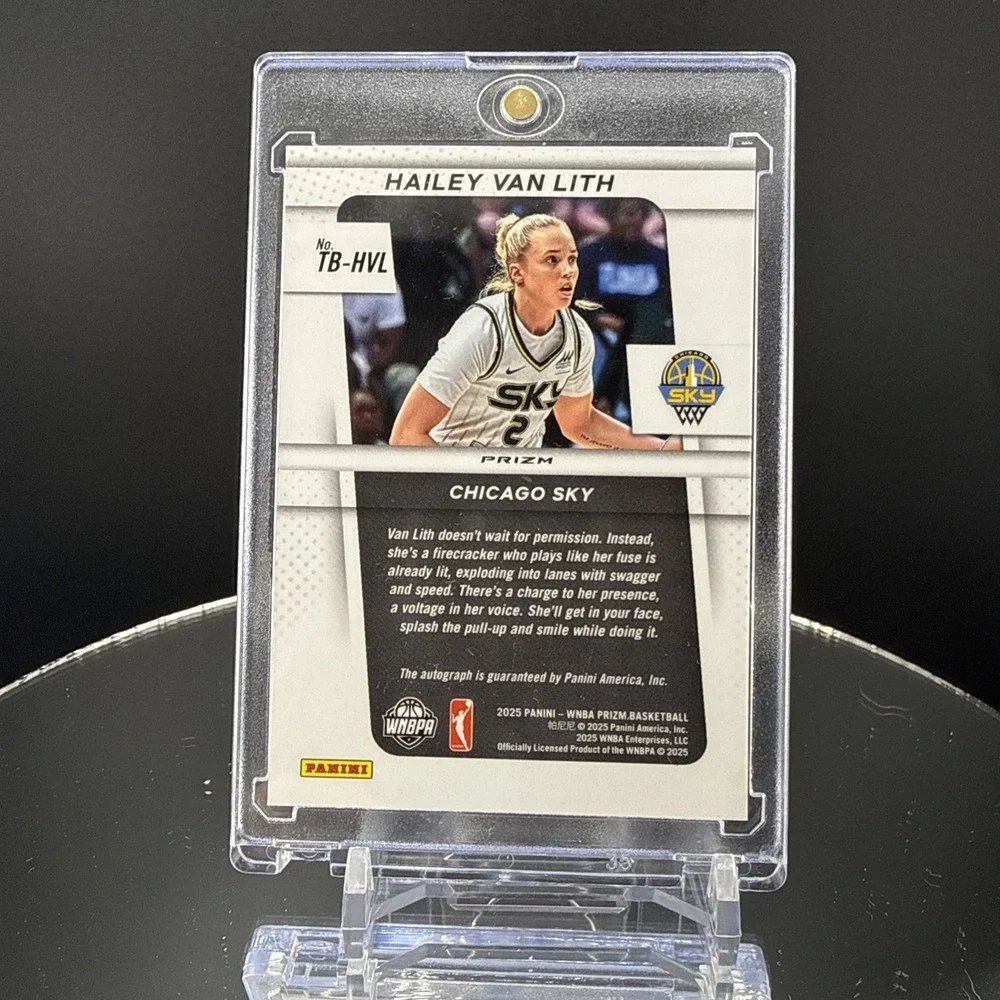 2025 Prizm WNBA Hailey Van Lith Rookie RC Throwback Silver Auto #TB-HVL